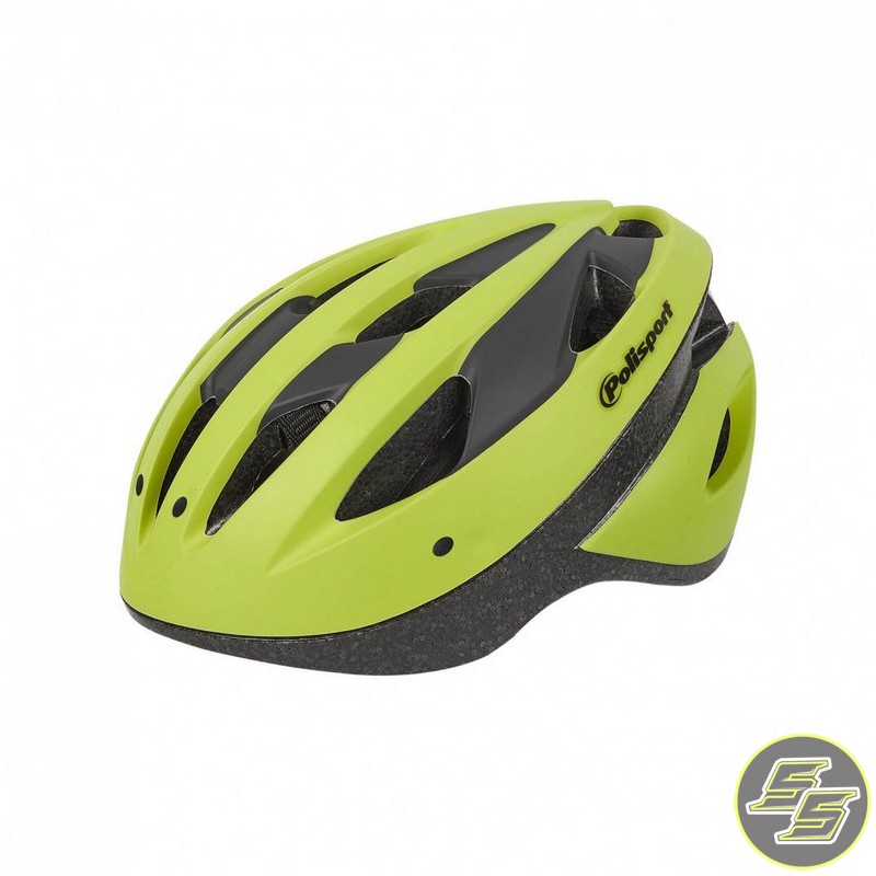 Polisport Sport Ride Cycle Helmet Size M Lime Green/Black
