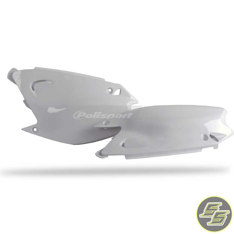 Polisport Side Covers Kawasaki KX125|250 '03-08 White