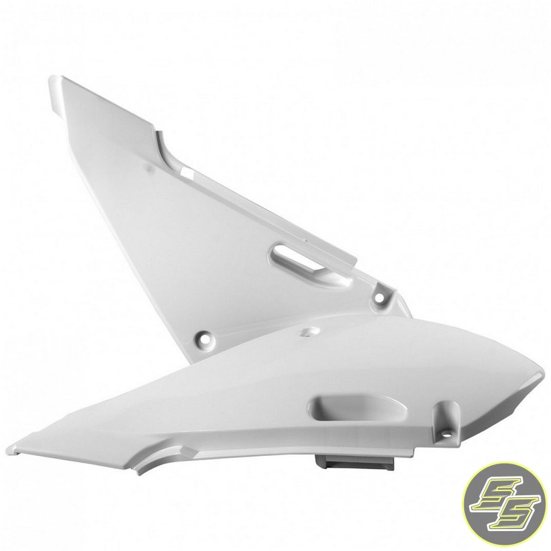 Polisport Side Covers Kawasaki KX65 '00-17 | Suzuki RM65 '03-05 White