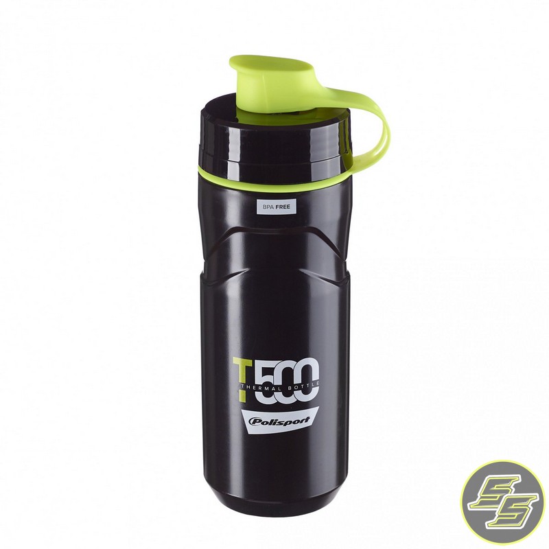Polisport Thermal Water Bottle T500 Black/Lime Green