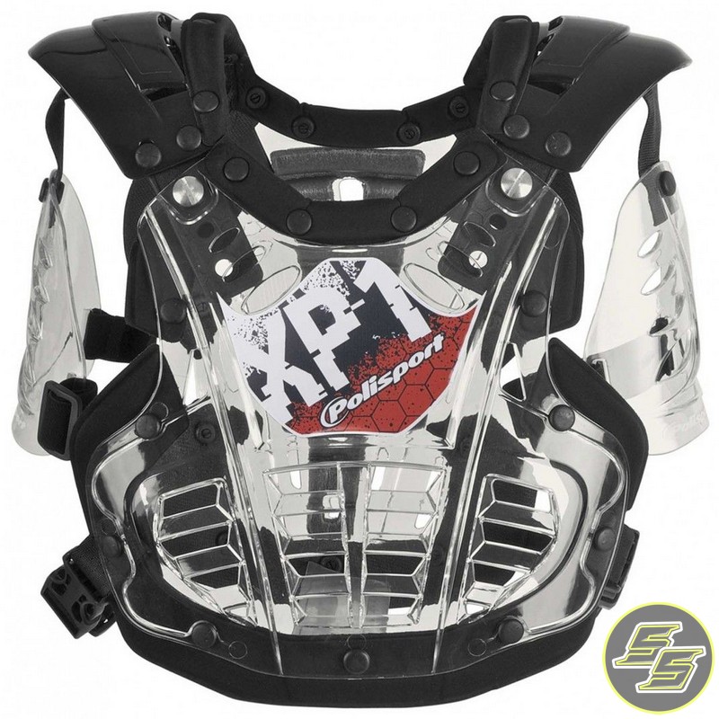 Polisport XP1 Mini Chest Protector Clear/Black