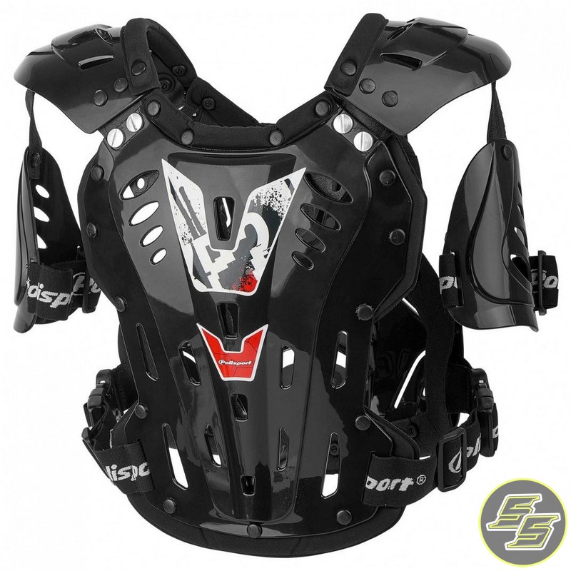 Polisport XP2 Chest Protector Junior Clear/Black