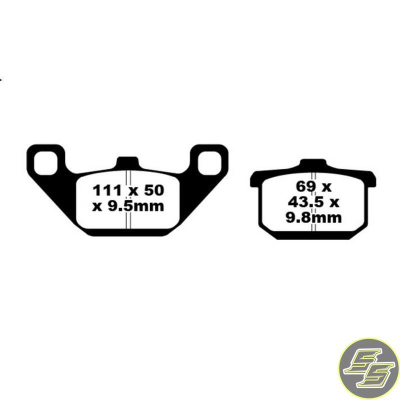 Premier Brake Pad Street Sintered Double H FA85HH