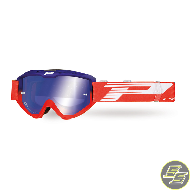 Progrip Goggle Riot FL Blue/Red w Mirror Lens