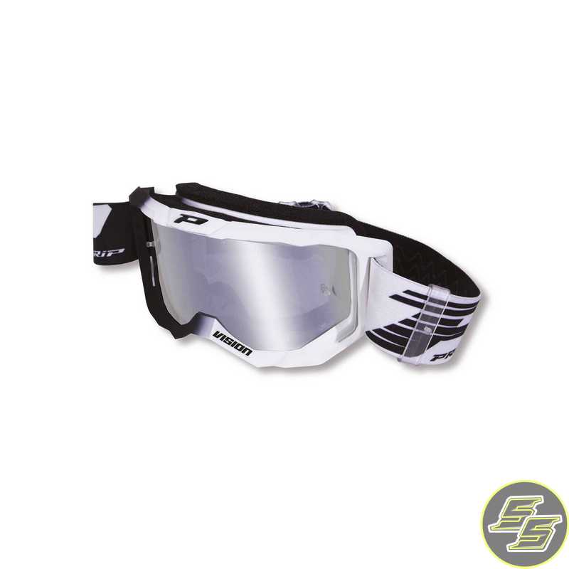 Progrip Goggle Vision FL White/Black w Mirror Lens