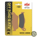 SBS Brake Pads Off Road & ATV Sinter/Carbon FA181/671SI