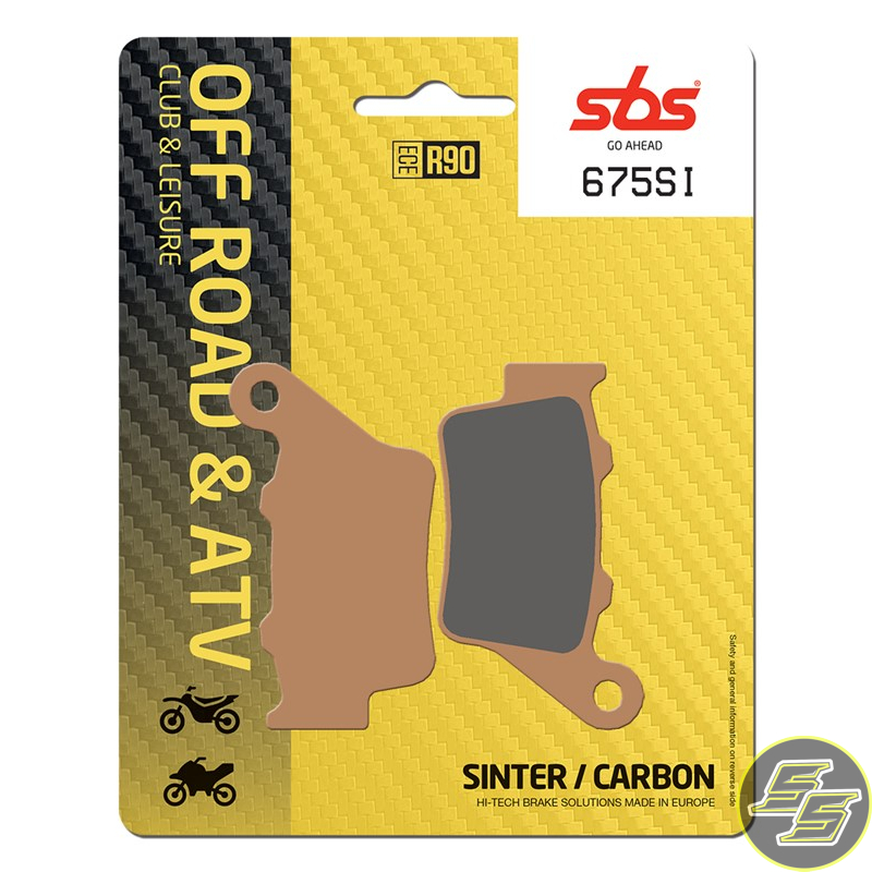SBS Brake Pads off Road & ATV Sinter/Carbon FA208/675SI