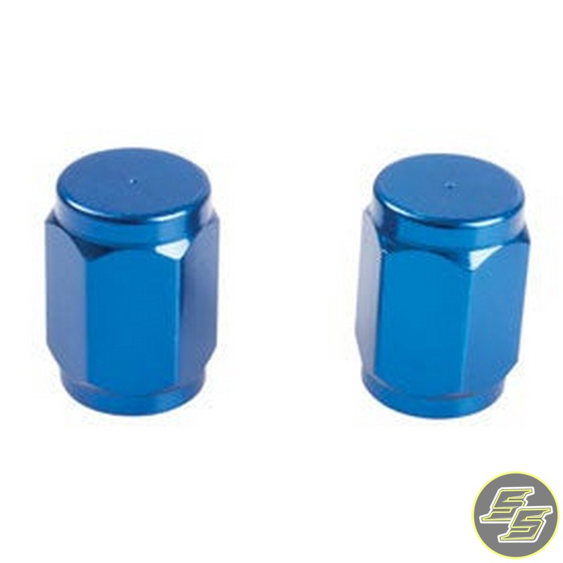 Tusk Air Valve Cap Blue 2pc