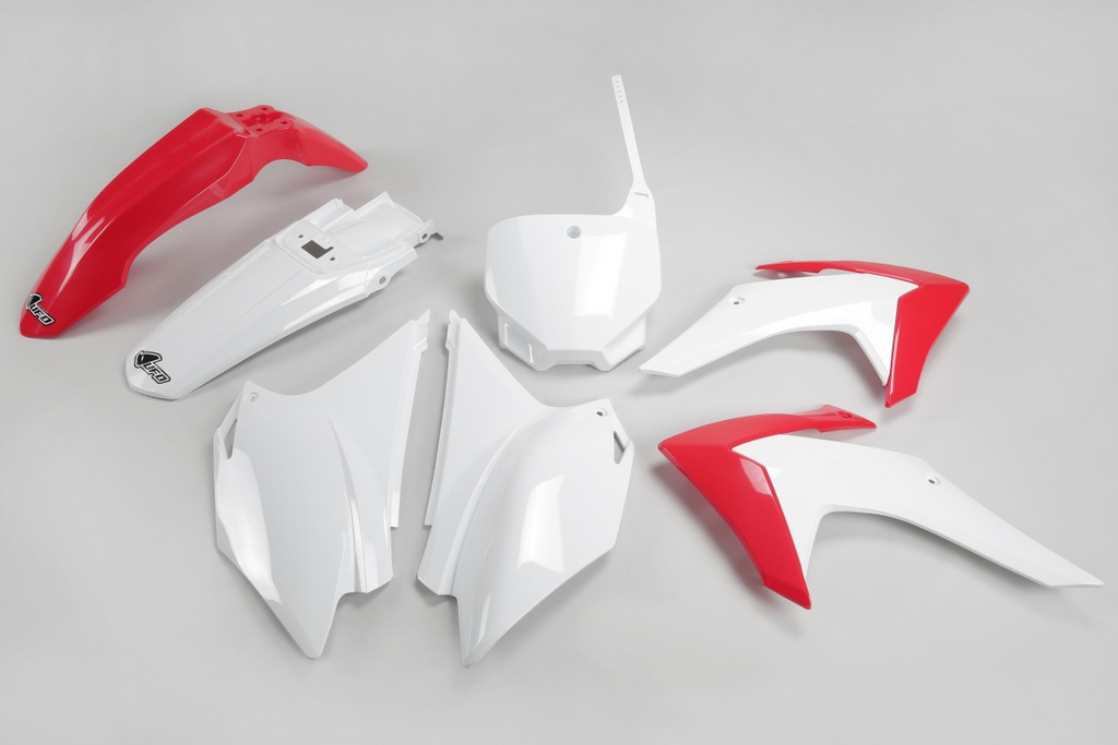UFO Plastics Kit Honda CRF230 '15-21 OEM White/Red
