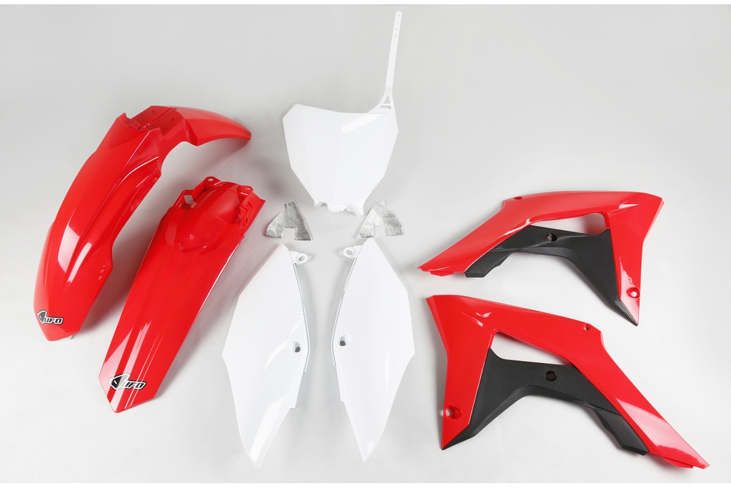 UFO Plastics Kit Honda CRF250R|450R '18-21 OEM White/Red/Black