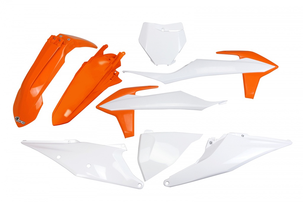 UFO Plastics Kit KTM SX|SXF '19-22 OEM White/Orange