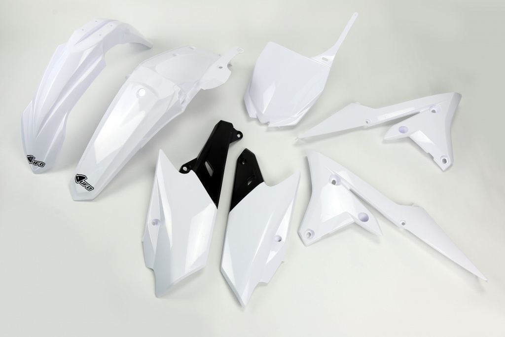 UFO Plastics Kit Yamaha YZF250|450 '14-18 White/Black