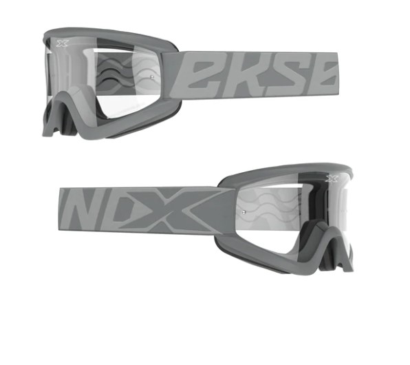 EKS Brand Flat Out Clear Goggle Stealth Grey