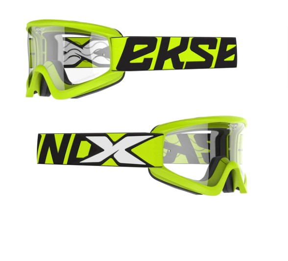 EKS Brand Flat Out Clear Goggle Flo Yellow/Black