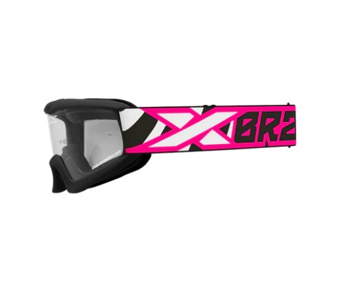 EKS Brand X-Grom Clear Youth Goggle Flo Pink/Zebra