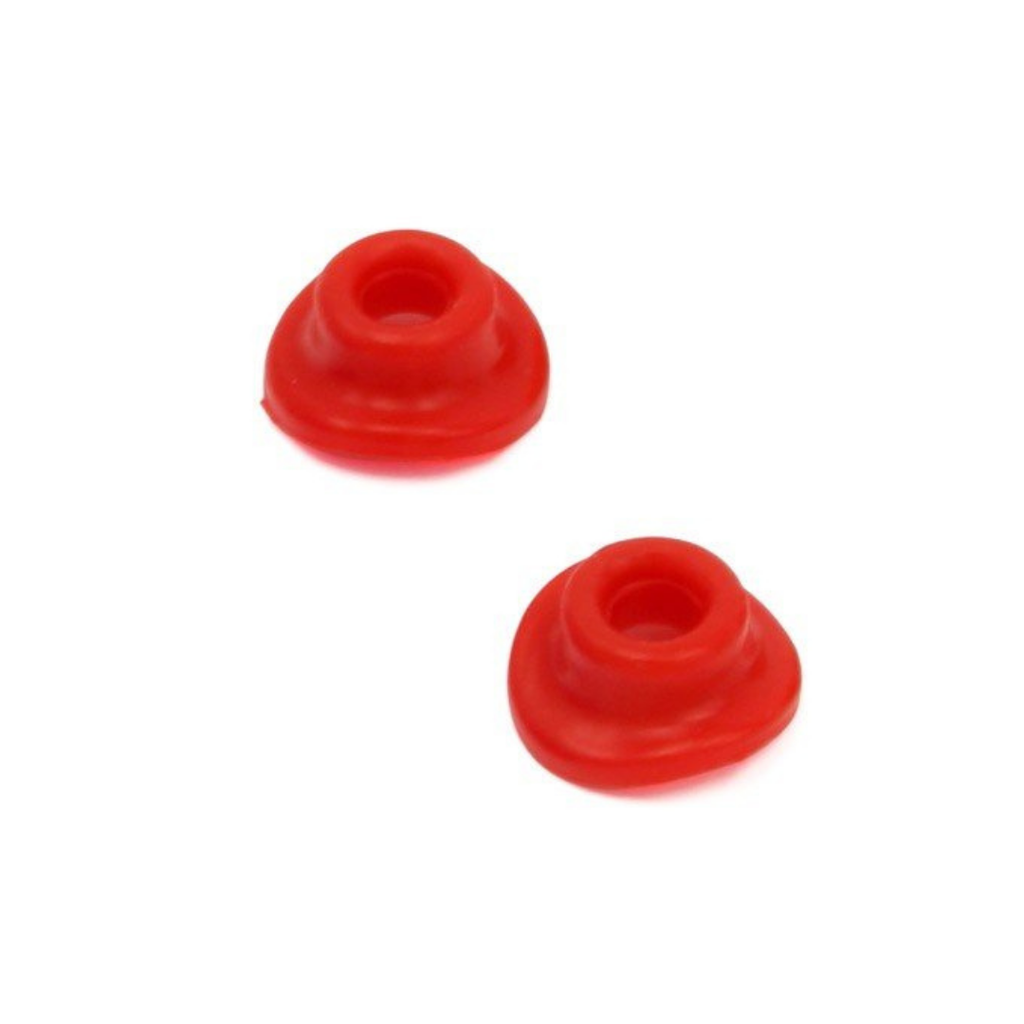 DRC Air Valve Mud Guard Red 2pc