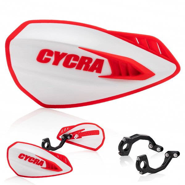 Cycra Cyclone Handguard White/Red