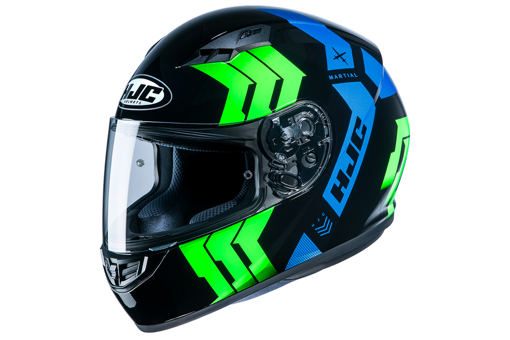 HJC Full Face Helmet CS-15 Martial MC24 Blue/Green