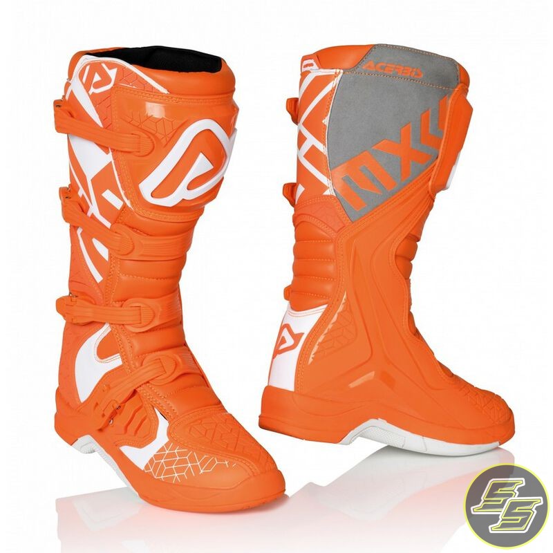 Acerbis MX Boot X-Team Boots Orange/White