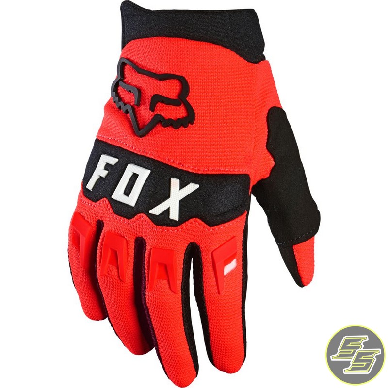 Fox Dirtpaw MX Glove Youth Flo Red