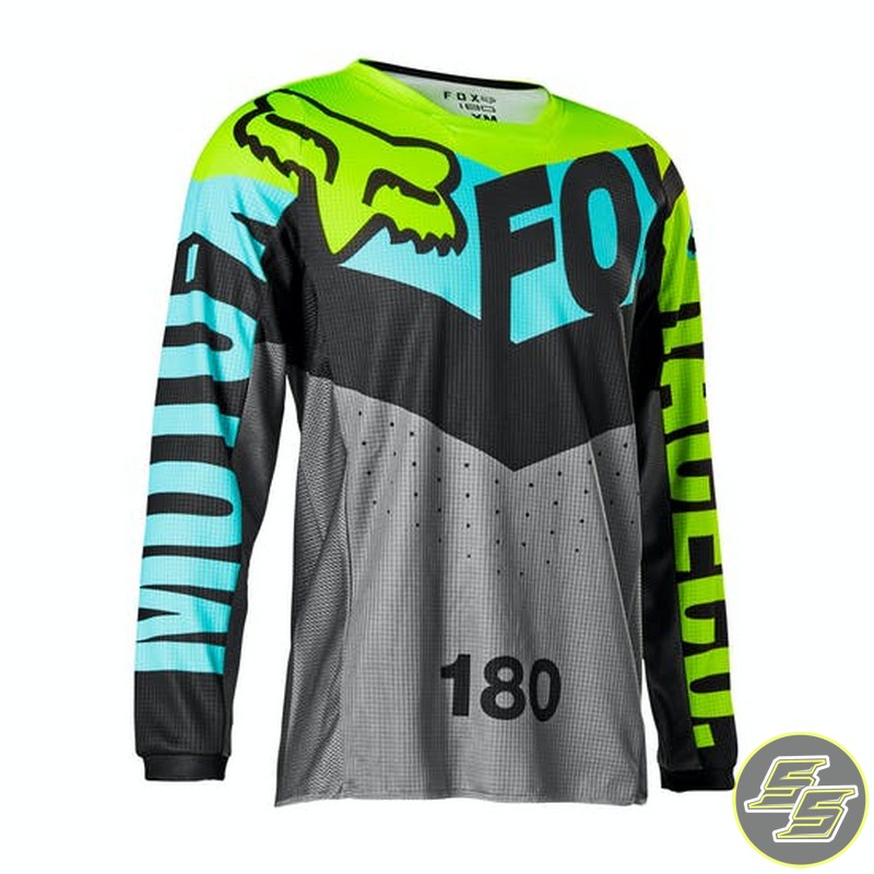 Fox 180 Trice MX Jersey Youth Teal