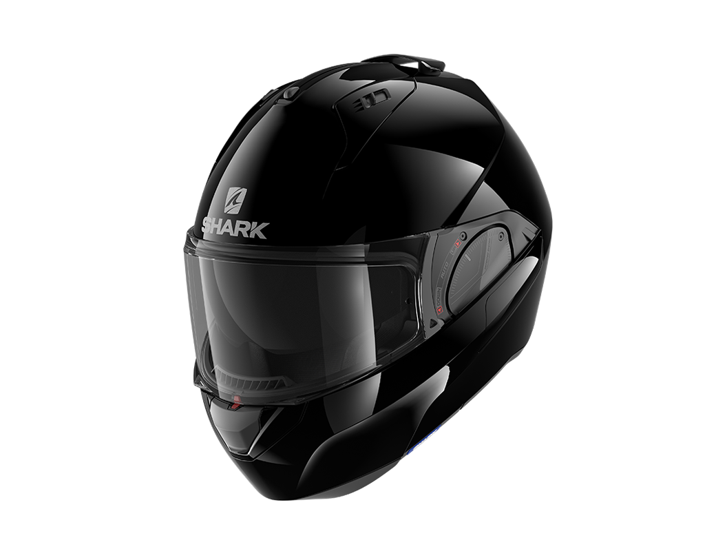 Shark Evo-ES Blank Flip Up Helmet Black