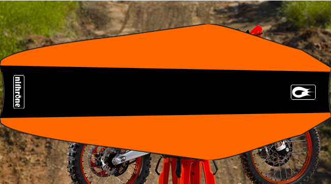 Nithrone Sticky Gripper Seat Black Top Orange Sides