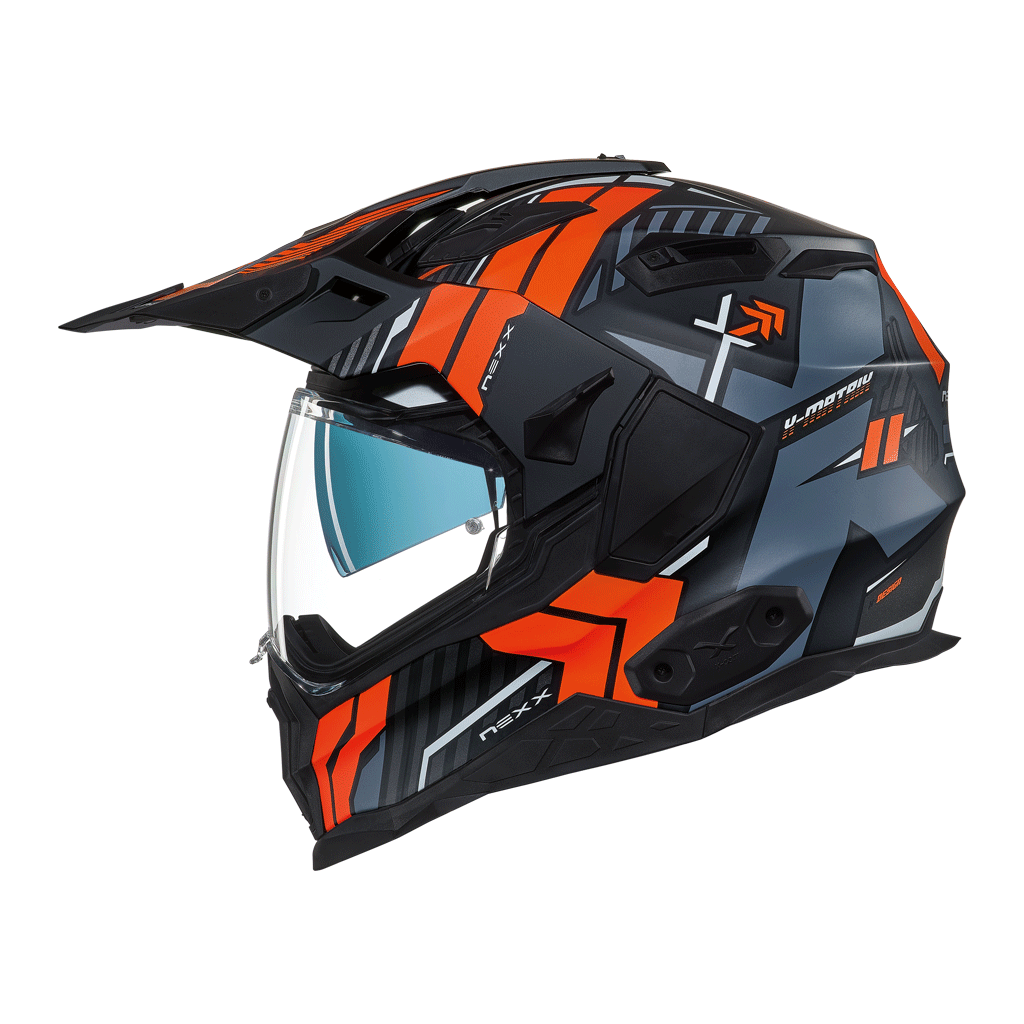 Nexx X.WED2 Wild Country Adventure Helmet Matt Black/Orange