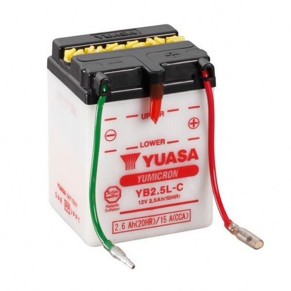 Yuasa Battery YB2.5LC BA Dry with Acid