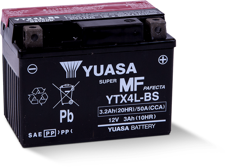 Yuasa Battery YTX4LBS Dry with Acid