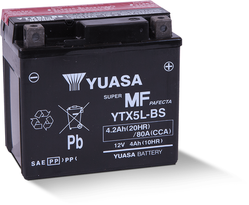 Yuasa Battery YTX5LBS Dry with Acid