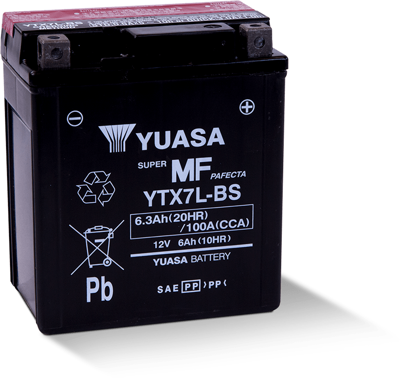 Yuasa Battery YTX7LBS Dry with Acid