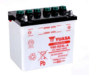 Toplite Battery Y60-N24L-A Dry No Acid