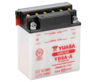 Toplite Battery YB9A-A Dry No Acid
