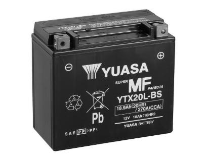 Toplite Battery YTX20L-BS Dry with Acid