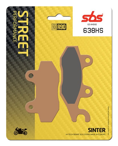 [SBS-638HS] SBS Brake Pad FA165/FA215 Street Sinter Front
