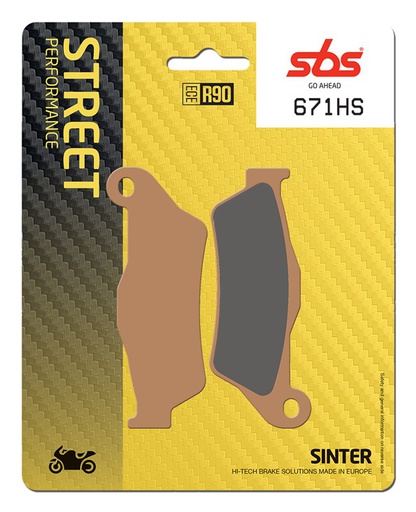 [SBS-671HS] SBS Brake Pad FA181 Street Sinter Front