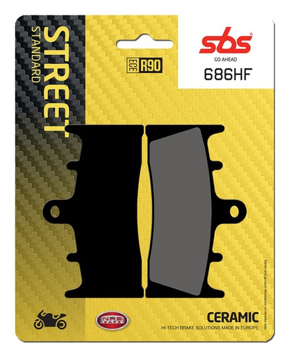 [SBS-686HF] SBS Brake Pad FA188 Ceramic