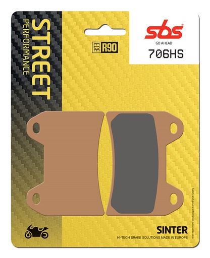 [SBS-706HS] SBS Brake Pad 706HS Street Sinter Front