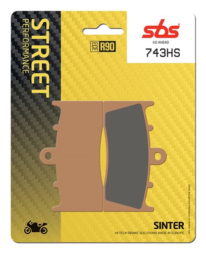 [SBS-743HS] SBS Brake Pad 734HS Street Sinter Front