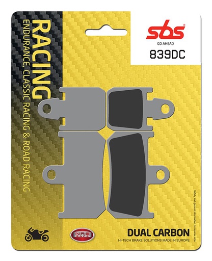 [SBS-839DC] SBS Brake Pad FA442/4 Racing Dual Carbon Front