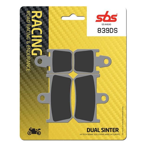 [SBS-839DS] SBS Brake Pad FA442/4 Racing Dual Sinter