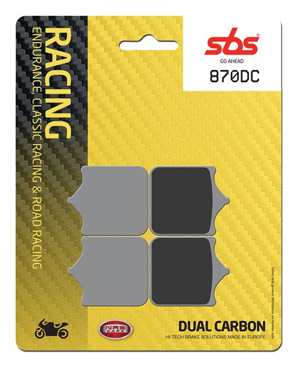 [SBS-870DC] SBS Brake Pad FA604 Racing Dual Carbon Front