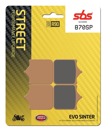 [SBS-870SP] SBS Brake Pad FA604 Street Evo Sinter Front
