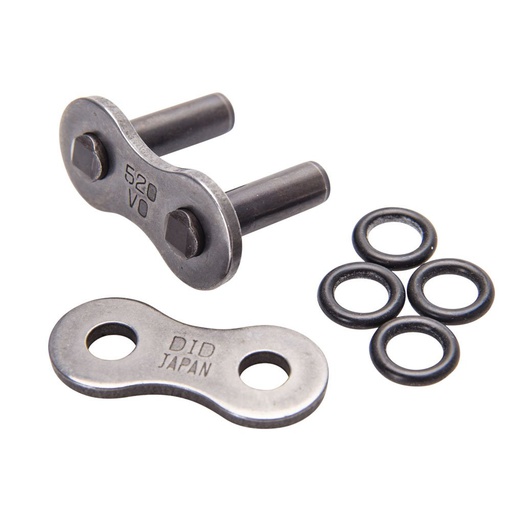 [DID-520VOZJ] DID Chain Masterlink 520 VO O-Ring Rivet Type ZJ Natural