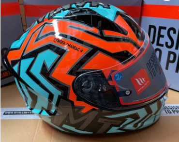 [MT-STING-MAN-D4-OR] MT Full Face Helmet Stinger Maniac D4 Orange