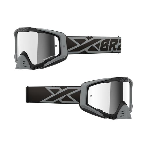 [EKS-067-60150] EKS Brand S Series Mirror Goggle Black/Silver
