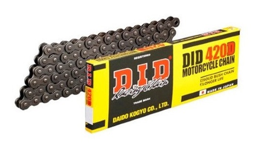[DID-420D140RB] DID Chain 420 140L D Std Clip Type RB Black