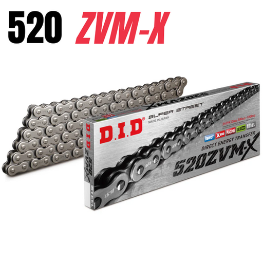 [DID-520ZVMX120ZB] DID Chain 520 120L ZVMX X-Ring Rivet Type ZB Natural