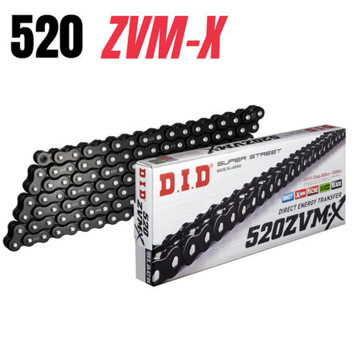 [DID-520ZVMX120BBZB] DID Chain 520 120L ZVMX X-Ring Rivet Type ZB Black/Black